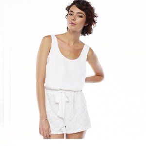 Jennifer Lopez Lace Bottom Romper White Size 8